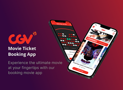 Movie Ticket Booking App app cinema design illustration movie movie ticket ui