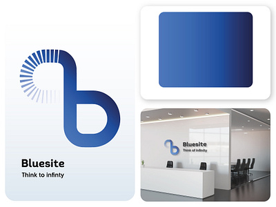 logo design for Bluesite ( B letter ) branding design graphic design illustration logo
