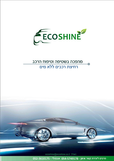 Eco shine catalog and logo design