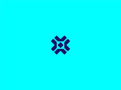 Nocentrix symbol biotech blue brand brand design brand identity branding logo logo design x