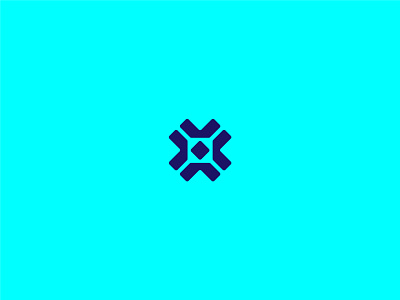 Nocentrix symbol biotech blue brand brand design brand identity branding logo logo design x