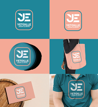 YJE Monogram Logo Design branding design graphic design logo typography