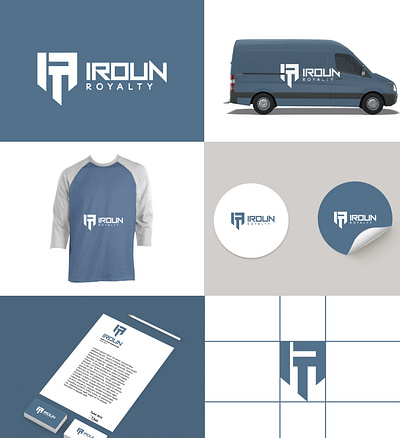 IR Iroun Royalty Monogram Branding branding design graphic design logo typography