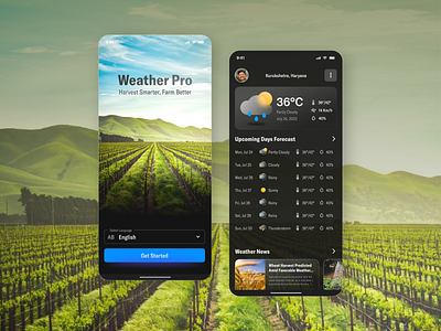 Weather Forecast App | Day 37 | Build 2.0 90 day ui challange animation app design graphic design illustration ui ux