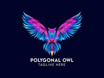 Geometric Owl Logo Design design geometric geometric logo geometricowl graphic design logo low poly owl owllogodesign polygonal logo polygonalowllogo