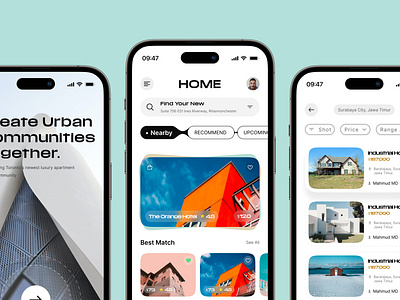 Real Estate Mobile App Exploration app development app ui booking app building dream home elite apartment home rent ios mobile app product design product ui property property rental real state app