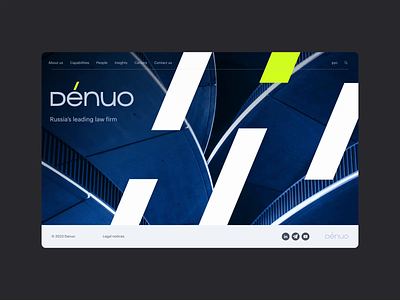 Dénuo. Branding and website for law firm brand identity branding desktop law responsive typography ui ux web web design web development