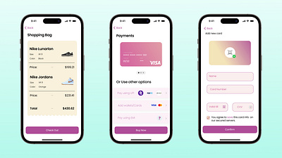 Shopping app checkout page dailyui figma graphic design illustration ui ux