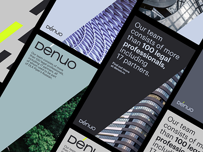 Dénuo. Branding for law firm brand identity brand system branding design graphic design identity print typography