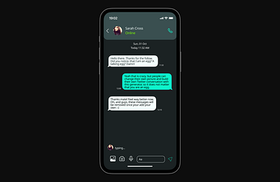 Daily UI - Direct Message chat dailyui design direct message figma ui