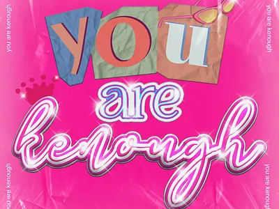 You Are Kenough. 3d adobe adobephotoshop barbie design graphic design illustration photoshop