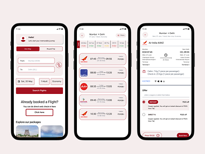 Flight booking and Travel App with mockup design figma flight mobile app typography ui