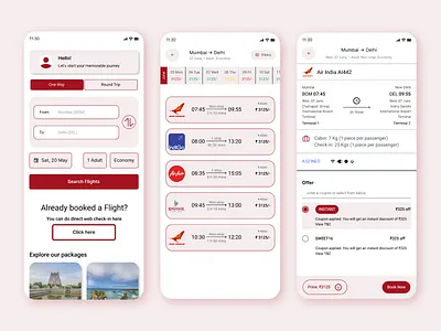 Flight booking and Travel app brand design figma flight typography ui ux