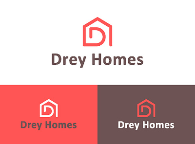 Drey Homes Logo branding branding design business logo company logo corporate design graphic design illustration logo logo design minimal minimalist modern typography