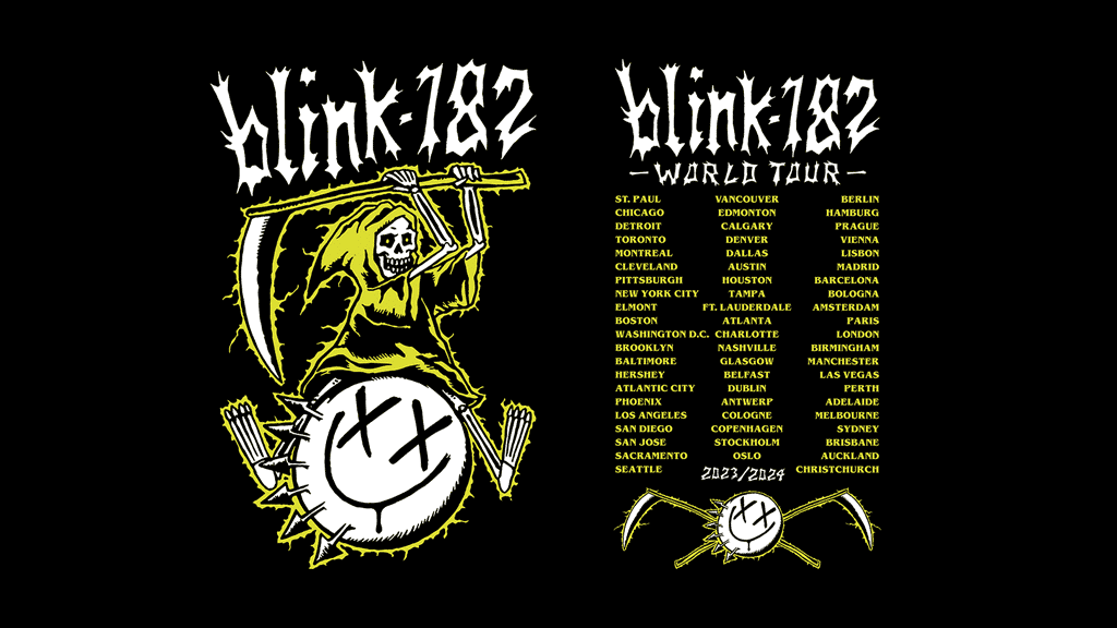 BLINK-182 - WORLD TOUR blink182 doodle drawing illustration sketch