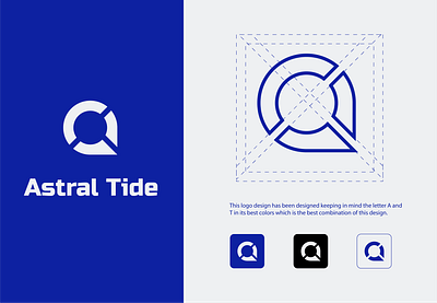 Astral Tide, brand identity concepts for letters and colors app design apps blue branding colors design designer graphic design icons illustration letter logo logo design logo maker logos map motion graphics sketch typography ui