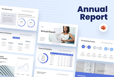Han Blue Gray Professional and Clean Presentation Annual Report annual report business google slides keynote powerpoint powerpoint template presentation template slide design slide template slides