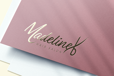 Madeline X Hair Salon Logo barber beauty branding feminine graphic design hair hair dresser hair salon identity design logo small bussiness