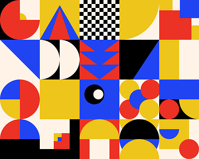 Bauhaus Pattern branding graphic design