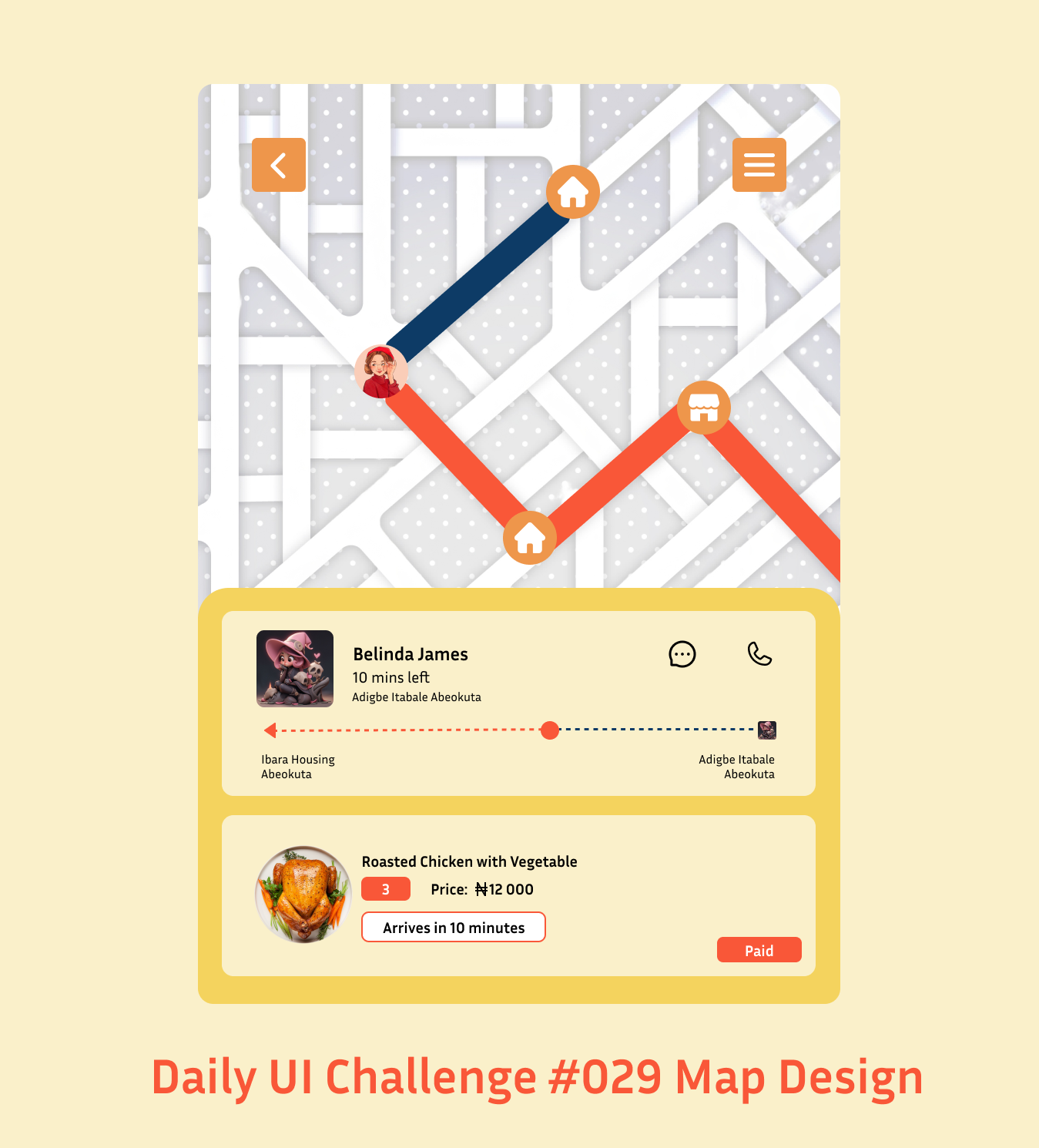 Daily UI Map Design #029 by Yoh Eun Justina on Dribbble