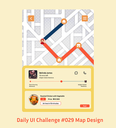 Daily UI Map Design #029 dailyui deliverymap mapdesign ui uidesign uiux uxdesign webdesign