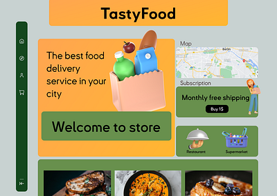 TastyFood design graphic design ui