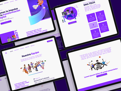Tech Company Website - concept branding figma illustration art ui webdesign