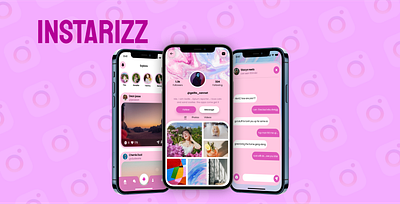 INSTARIZZ - Instagram Re-Imagined branding graphic design ui