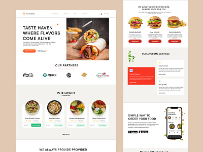 Restaurant Website UI design branding food desing logo restaurant website ui shopify speed optimization ui ui desing web design
