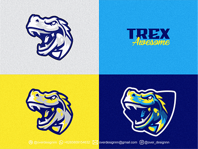 Angy Trex Logo branding design graphic design identity illustration logo trex tshirt vector