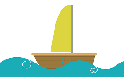 Boat animation boat design graphic design illustration logo motion graphics sail sea ui vector