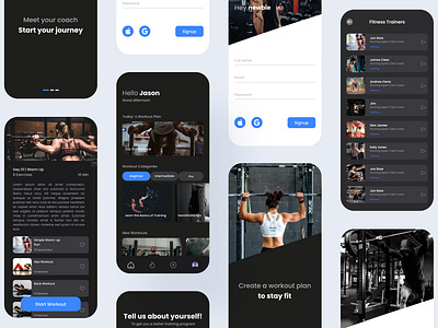 FitMe App Design UI adobe xd android app design branding design figma fitness app designs freelancer hire mobile app design product design projects ui ui designer uiux user experience ux designer