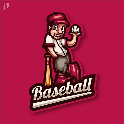 Baseball Mascot Logo Design baseball branding character design graphic design illustration logo mascot vector