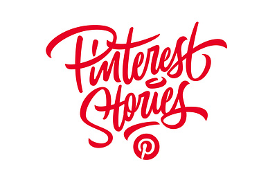 Pinterest Stories adobe branding custom lettering design graphic design hand lettering illustrator lettering logo logotype pinterest social media stories storytelling type typography word mark