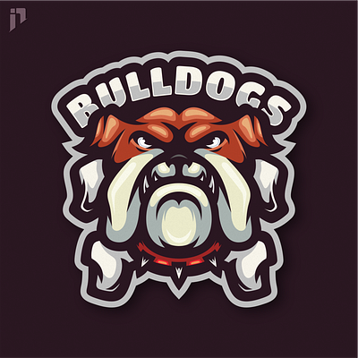 Bulldogs Mascot Logo Design animal branding bulldogs character design dog graphic design illustration logo mascot pet vector