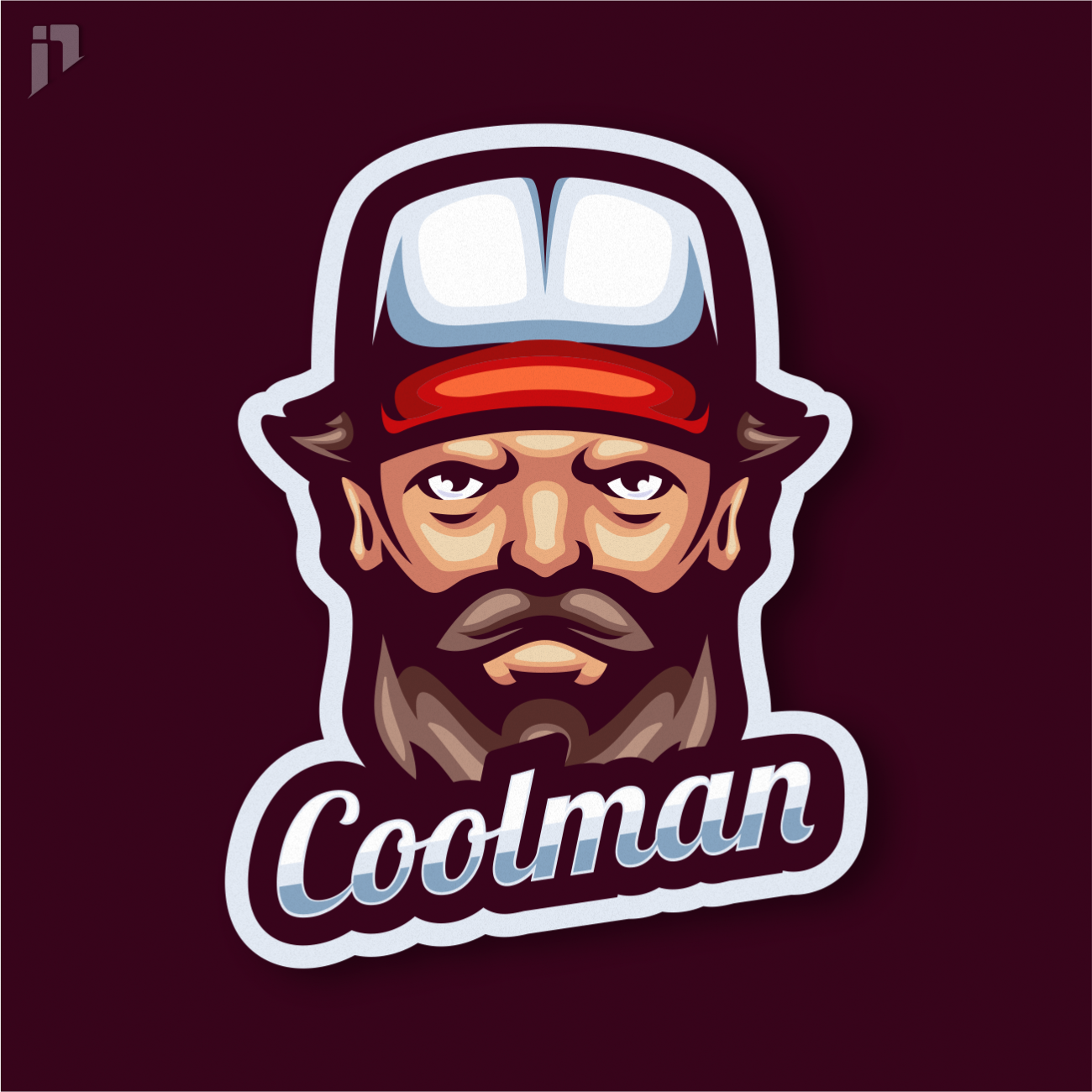 Cool Man Mascot Logo Design by bakats111 on Dribbble
