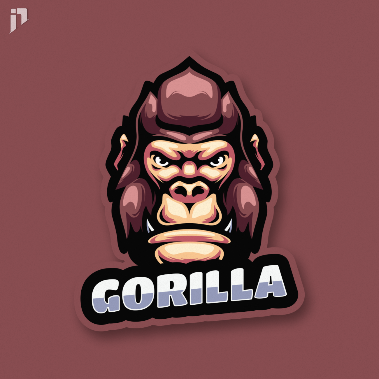 Gorilla Mascot Logo Design by bakats111 on Dribbble