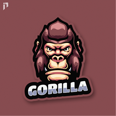 Gorilla Mascot Logo Design branding character design gorilla graphic design illustration logo mascot vector