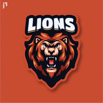 Lions Mascot Logo Design branding cat character design graphic design illustration lion logo mascot vector wild