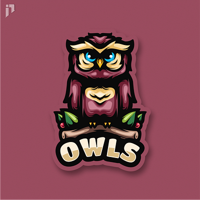 Owl Mascot Logo Design animal bird branding character design graphic design illustration locturnal logo mascot night owl vector