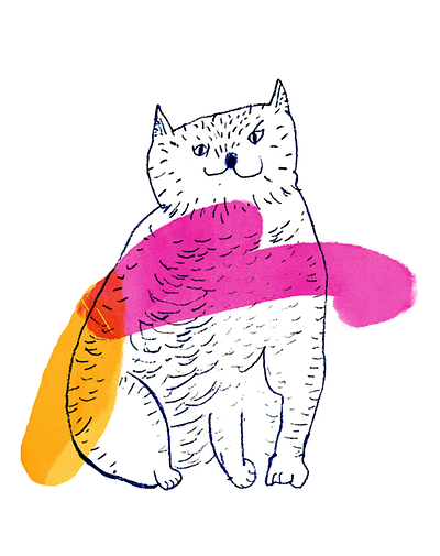 Im not bitchy ;) art branding cats design digital art digitalart drawing illustration logo ui