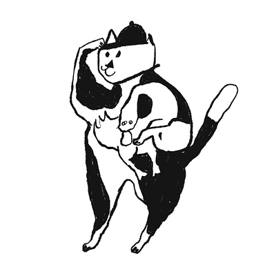 Wanna Play with me Ducky? art branding cats design digital art digitalart drawing illustration logo