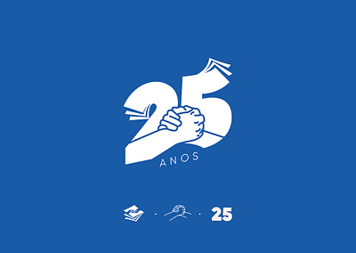 25 Anos Funetec - Logo comemorativa design illustration logo