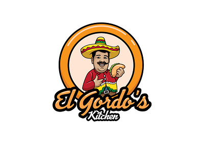 Mexican fat mascot tacos branding design graphic design illustration illustrator logo typography vector
