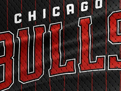 Chicago Bulls Type Design branding font illustration lettering logo mascot merch nba redesign typography