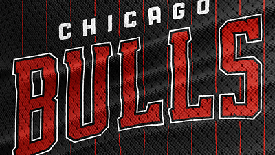 Chicago Bulls Type Design branding font illustration lettering logo mascot merch nba redesign typography