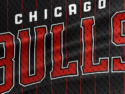 Chicago Bulls Type Design branding font illustration lettering logo mascot merch nba redesign typography