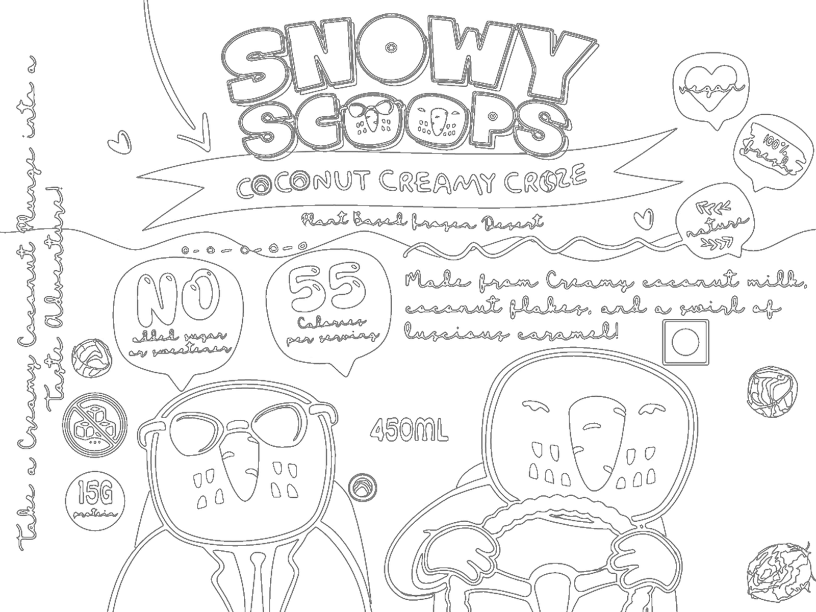 Snowy Scoops™ Ice Cream by Himanshu Bisht on Dribbble
