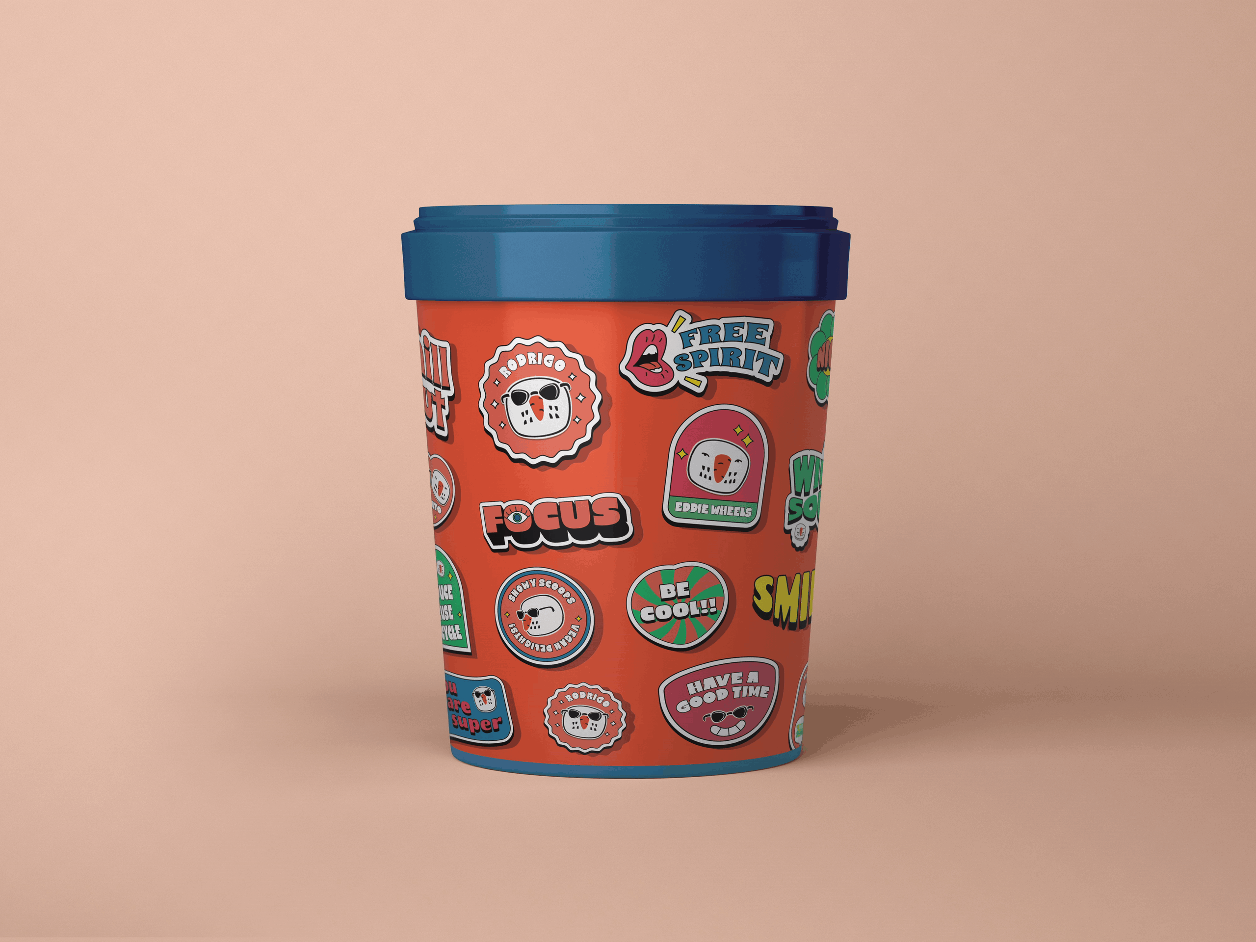 Ice Cream Brand Packaging animation branding design graphic design illustration logo social media ui ux vector