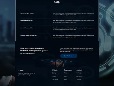 Ai Website FAQs design product design ui uiux ux web design